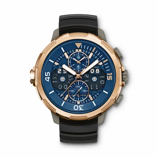IWC Aquatimer Perpetual Calendar Digital Date-Month Titanium / Red Gold / Blue IW3794-02 (IW379402)